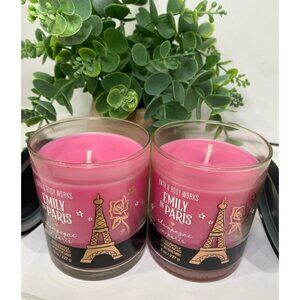 Bath & Body Works “Champagne In Paris” Emily In Paris Collection Candle Set of 2